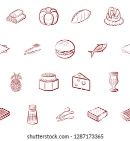 Thumbnails set. Background for printing, design, web. Usable as icons. Seamless. Binary color.