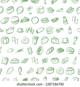 Thumbnails set. Background for printing, design, web. Usable as icons. Seamless. Binary color.