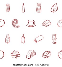 Thumbnails set. Background for printing, design, web. Usable as icons. Seamless. Binary color.