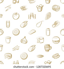 Thumbnails set. Background for printing, design, web. Usable as icons. Seamless. Binary color.