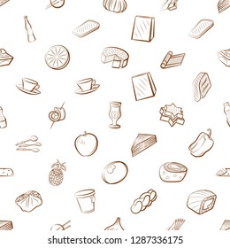 Thumbnails set. Background for printing, design, web. Usable as icons. Seamless. Binary color.