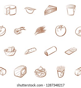 Thumbnails set. Background for printing, design, web. Usable as icons. Seamless. Binary color.