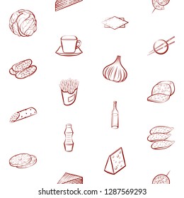 Thumbnails set. Background for printing, design, web. Usable as icons. Seamless. Binary color.