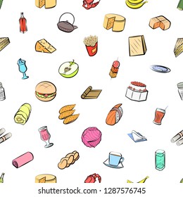 Thumbnails set. Background for printing, design, web. Usable as icons. Seamless. Colored.