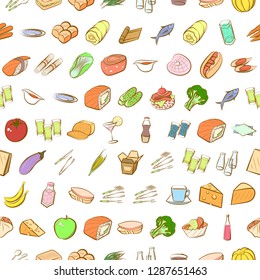 Thumbnails set. Background for printing, design, web. Usable as icons. Seamless. Colored.