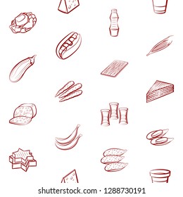 Thumbnails set. Background for printing, design, web. Usable as icons. Seamless. Binary color.
