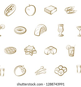 Thumbnails set. Background for printing, design, web. Usable as icons. Seamless. Binary color.