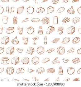 Thumbnails set. Background for printing, design, web. Usable as icons. Seamless. Binary color.