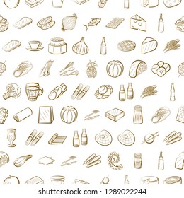 Thumbnails set. Background for printing, design, web. Usable as icons. Seamless. Binary color.