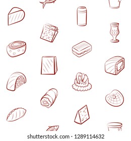 Thumbnails set. Background for printing, design, web. Usable as icons. Seamless. Binary color.