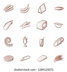 Thumbnails set. Background for printing, design, web. Usable as icons. Binary color.