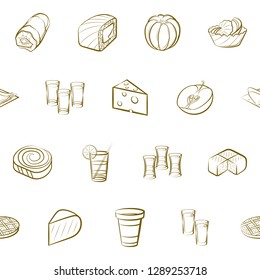 Thumbnails set. Background for printing, design, web. Usable as icons. Seamless. Binary color.