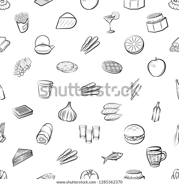Thumbnails\
set. Background for printing, design, web. Usable as icons.\
Seamless. Monochrome binary, black and\
white.