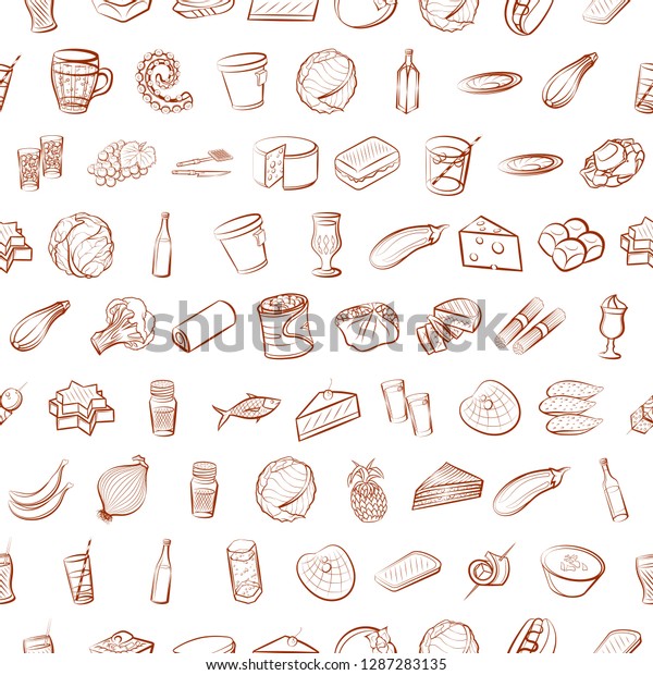 Thumbnails set. Background for\
printing, design, web. Usable as icons. Seamless. Binary\
color.