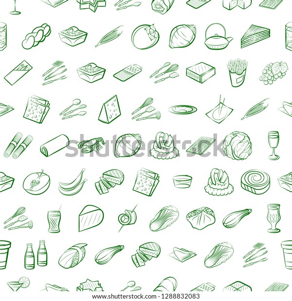 Thumbnails set. Background for
printing, design, web. Usable as icons. Seamless. Binary
color.