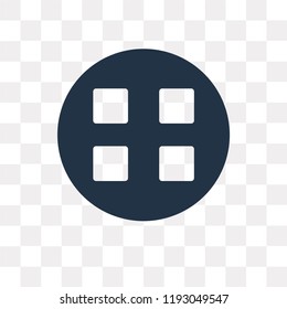 Thumbnails vector icon isolated on transparent background, Thumbnails transparency concept can be used web and mobile