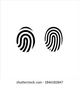 Thumbprint Finger print Protection Privacy Identity Logo Vector