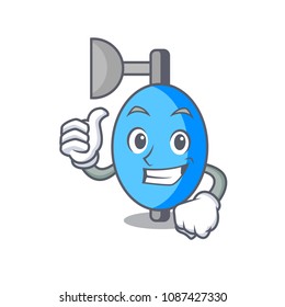 Thumbs up ambu bag character cartoon