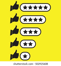 thumbs up  assessment star