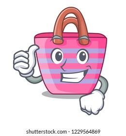 Thumbs up Beach picnic bag on character shape