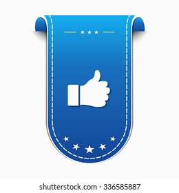 Thumbs Up blue Vector Icon Design