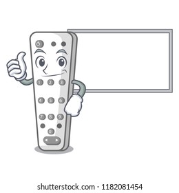Thumbs up with board character remote control for media center