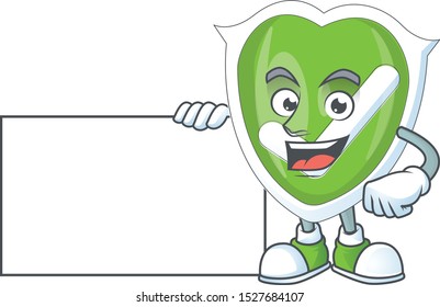 Thumbs up with board checkmark shield for symbol a protection