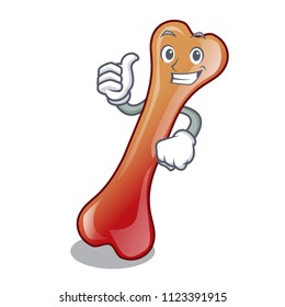 Thumbs up bone jelly candy character cartoon