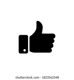 Thumbs button icon vector. Like icon isolated