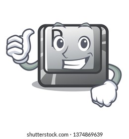 Thumbs Up Button P In The Shape Mascot