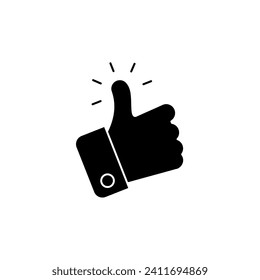 thumbs up concept line icon. Simple element illustration. thumbs up concept outline symbol design.