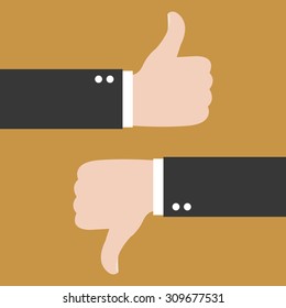Thumbs Up and Thumbs Down