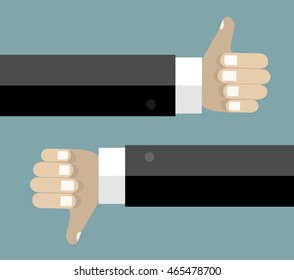 Thumbs Up and Thumbs Down