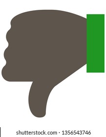 Thumbs down abomination icon trendy icon on white background for web graphic