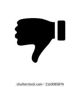 Thumbs down dislike, hate or thumbs down dislike for social networks