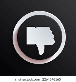 thumbs down dislike for social networking