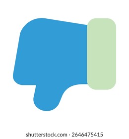 thumbs down duo tone icon editable vektor
