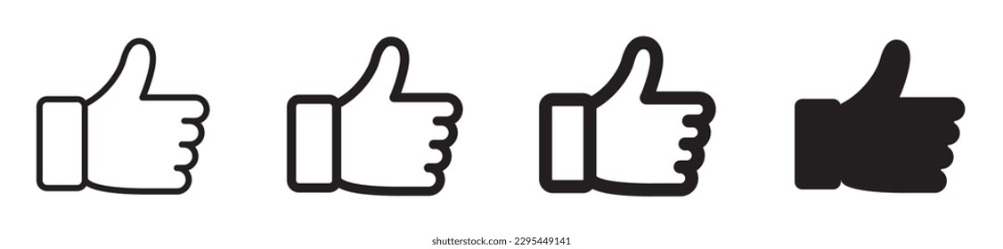 Thumbs up and down flat icon. Like icons. Hands icon. Like icons. Thumbs up collection.