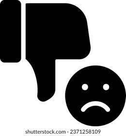 vector de ilustración de icono de glifo hacia abajo