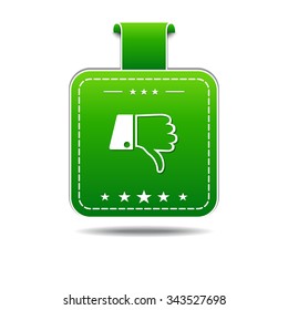 Thumbs Down Green Vector Icon Design