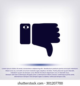 thumbs down icon