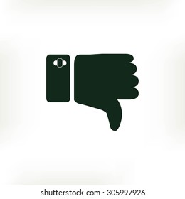 thumbs down icon