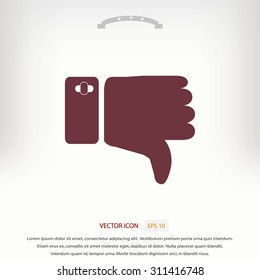 thumbs down icon