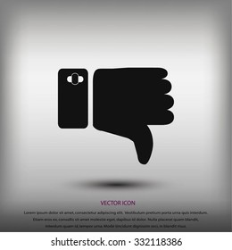 thumbs down icon