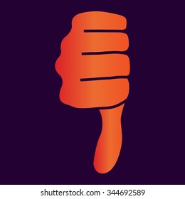 thumbs down icon