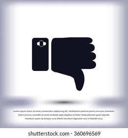 thumbs down icon
