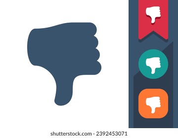 Thumbs Down Icon. Dislike, Thumb. Professional, pixel perfect vector icon.