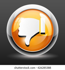 Thumbs down icon illustration