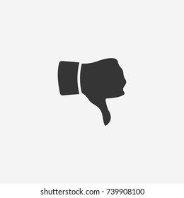 Thumbs down icon illustration isolated vector sign symbol