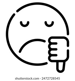 Thumbs Down icon for illustration, web, app, infographic, etc